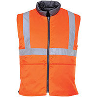 Portwest RT44 Hi-Vis Bodywarmer RIS Orange Large