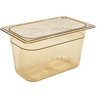 Rubbermaid 1/4 Size 150mm 3.8L Gastronorm GN Food Pan For Hot Food Amber Rubbermaid 1/4 Size 150mm 3.8L Gastronorm GN Food Pan For Hot Food Amber