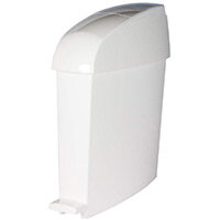 Rubbermaid MiniPed 12L Front Opening Pedal Operated Bin White Rubbermaid MiniPed 12L Front Opening Pedal Operated Bin White