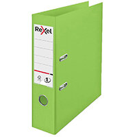 Rexel Choices 75mm Lever Arch File Polypropylene A4 Green 2115504 Rexel Choices 75mm Lever Arch File Polypropylene A4 Green 2115504