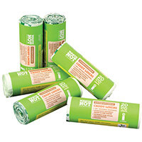 Waste Not Compostable Caddy Liner Bag 20 per Roll Pack of 6 10629