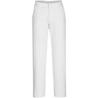 Portwest S235 Women&#39;s Slim Fit Chino Pants White Size 40