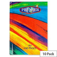 Premier A6 Rainbow 160 Pages Hardcover Notebooks - Hardback Notebooks For Protection Against Damage, High Quality Ruled Pages For Optimum Legibility & Supplied In A Pack Of 10. Ideal For Taking Notes On The Go Or For Schools/Colleges. Premier A6 Rainbow 160 Pages Hardcover Notebooks - Hardback Notebooks For Protection Against Damage, High Quality Ruled Pages For Optimum Legibility & Supplied In A Pack Of 10. Ideal For Taking Notes On The Go Or For Schools/Colleges.