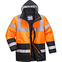 Portwest S467 Hi-Vis 2-Tone Jacket Orange & Black Medium