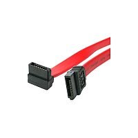 StarTech 18in SATA to Right Angle SATA Serial ATA Cable 1 x Female SATA 1 x Female SATA Red