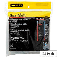 Stanley Dual Melt Glue Stick 4 inch Pack of 24 0-GS20DT