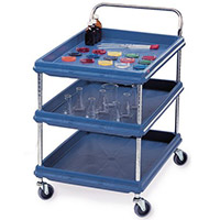 Deep Ledge Trolley 3-Tier Blue BC2636-3DBU 310788