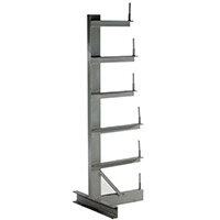 Bar Storage Rack Single Side 350Kg/Arm Grey 5 Levels 318944