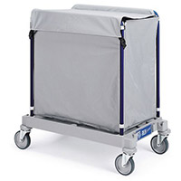 Linen Trolley 200 Litres With Lid 916 Grey 357392