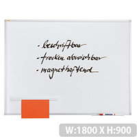 Franken ValueLine Magnetic Whiteboard Lacquered Surface 1800x900mm SC3107 Franken ValueLine Magnetic Whiteboard Lacquered Surface 1800x900mm SC3107