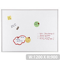 Franken ECO Magnetic Whiteboard Lacquered Steel 1200 x 900mm White SC4103 Franken ECO Magnetic Whiteboard Lacquered Steel 1200 x 900mm White SC4103