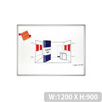 Franken PRO Enameled Magnetic Whiteboard 900x1200mm White SC820 Franken PRO Enameled Magnetic Whiteboard 900x1200mm White SC820