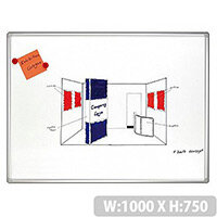 Franken PRO Enameled Magnetic Whiteboard 750 x 1000mm SC8208 Franken PRO Enameled Magnetic Whiteboard 750 x 1000mm SC8208