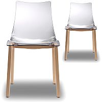 Natural Zebra Antishock Canteen & Breakout Wooden Leg Chair Transparent Set of 2 Natural Zebra Antishock Canteen & Breakout Wooden Leg Chair Transparent Set of 2