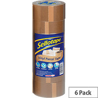 Sellotape Buff Case Sealing 50mm x 66m Packing Tape (6 Pack) Sellotape Buff Case Sealing 50mm x 66m Packing Tape (6 Pack)