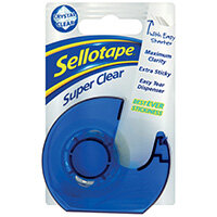 Sellotape Super Clear Tape and Dispenser 18mmx15m Pack of 7 1766006 Sellotape Super Clear Tape and Dispenser 18mmx15m Pack of 7 1766006