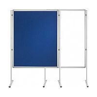 Double Sided Felt Notice Board Blue & Whiteboard 1200 x 1800mm For Franken Pro Partition System - Feet are not Included, Available to Buy Separately Double Sided Felt Notice Board Blue & Whiteboard 1200 x 1800mm For Franken Pro Partition System - Feet are not Included, Available to Buy Separately