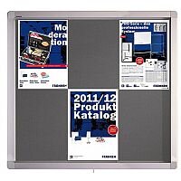 Franken Display Case ECO Outdoor Felt Grey 8 x A4 SK8PTE12 Franken Display Case ECO Outdoor Felt Grey 8 x A4 SK8PTE12