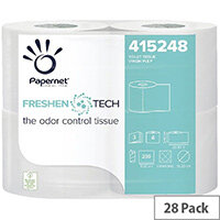 Papernet Freshen Tech Toilet Roll 3-Ply 230 Sheets (Pack of 28) 415248 Papernet Freshen Tech Toilet Roll 3-Ply 230 Sheets (Pack of 28) 415248