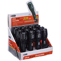 Object Ultra Bright Zoomable Torch 220 Lumens Pack of 12 SP158 Object Ultra Bright Zoomable Torch 220 Lumens Pack of 12 SP158