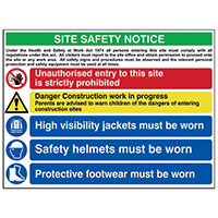 Spectrum Industrial Site Safety Notice Advanced FMX 800x600mm 4551 Spectrum Industrial Site Safety Notice Advanced FMX 800x600mm 4551