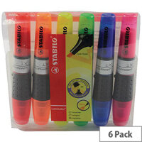 Stabilo Luminator Highlighter Pens Assorted Colours Wallet Pack of 6 71/6 Stabilo Luminator Highlighter Pens Assorted Colours Wallet Pack of 6 71/6