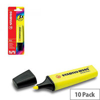 Stabilo Boss Highlighter Pen Yellow Single Blister Pack 10 B-10129 Stabilo Boss Highlighter Pen Yellow Single Blister Pack 10 B-10129