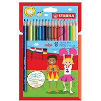 STABILO Color 18 Premium Colouring Pencils with Hexagonal Barrel Pack of 6 Assorted 1918/77-01 STABILO Color 18 Premium Colouring Pencils with Hexagonal Barrel Pack of 6 Assorted 1918/77-01