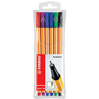 Stabilo 88 Point Fineliners Wallet Assorted Pack of 10 88/6 Stabilo 88 Point Fineliners Wallet Assorted Pack of 10 88/6