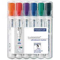 Staedtler Lumocolor 351 Drywipe Whiteboard Markers Assorted Pack of 6 351 WP6 Staedtler Lumocolor 351 Drywipe Whiteboard Markers Assorted Pack of 6 351 WP6