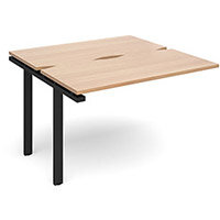 Adapt II sliding top add on unit single 1200mm x 1200mm - black frame, beech top Adapt II sliding top add on unit single 1200mm x 1200mm - black frame, beech top
