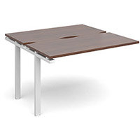 Adapt II sliding top add on units 1200mm x 1200mm - white frame, walnut top Adapt II sliding top add on units 1200mm x 1200mm - white frame, walnut top