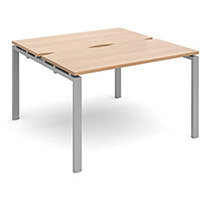 Adapt II sliding top starter units 1200mm x 1200mm - silver frame, beech top Adapt II sliding top starter units 1200mm x 1200mm - silver frame, beech top