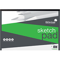 Silvine Drawing Pad Acid Free Cartridge Paper 50 Sheets A3 475 Silvine Drawing Pad Acid Free Cartridge Paper 50 Sheets A3 475