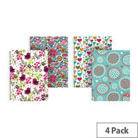 Silvine Marlene West Hearts and Flowers A4 Plus Twin Wire Notebook TWA4MW Silvine Marlene West Hearts and Flowers A4 Plus Twin Wire Notebook TWA4MW