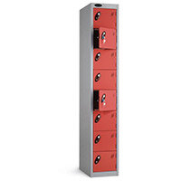 Probe 8 Door Locker Cam Lock ACTIVECOAT W305xD460xH1780mm White Body Red Door 7 Year Warranty