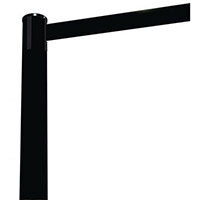 Barrier Fully Retractable Adv. Black Post & Black Belt