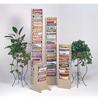 Rack Literature 20 Pockets 1486x248x105mm Grey