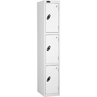 Probe 3 Door Locker Cam Lock ACTIVECOAT W305xD460xH1780mm White Body White Door 7 Year Warranty