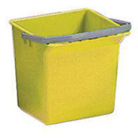 Yellow Plastic Cleaning Trolley Bucket 4L Single Pack