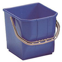Blue Plastic Cleaning Trolley Bucket 25L Single Pack
