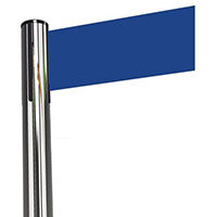 2.0M Wide Webbing Post Stainless Steel With Dark Blue Belt