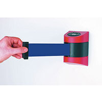 Wide Webbing Wall Mount With Red Caps And 2.3M Dark Blue Webbing
