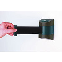 Wide Webbing Wall Mount With Black Caps And 2.3M Black Webbing
