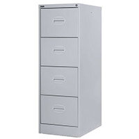 Filing Cabinet Kontrax Light Grey Steel HxWxD: 1320x458x622mm