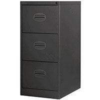 Filing Cabinet Kontrax Black Steel HxWxD: 1009x458x622mm