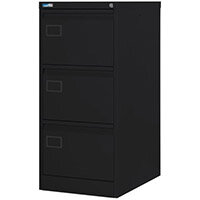 Filing Cabinet Exec Black Steel HxWxD: 1009x458x622mm