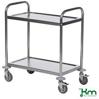 Stainless Steel Trolley 2 Shelf