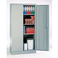 Office Cupboard 1820mm Highx915mm Wide Light Grey Body & Doors