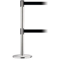 Advance Dual Line Post In Polished Chrome With 2.3M Black Webbing